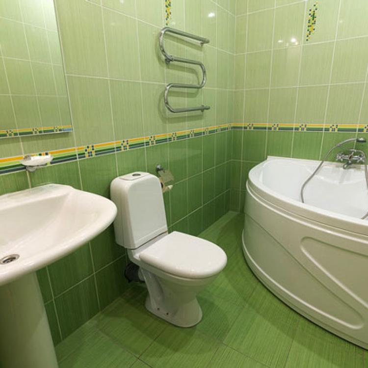 Ванная комната в 2 местном 2 комнатном Премиум санатория Центросоюз в Кисловодске