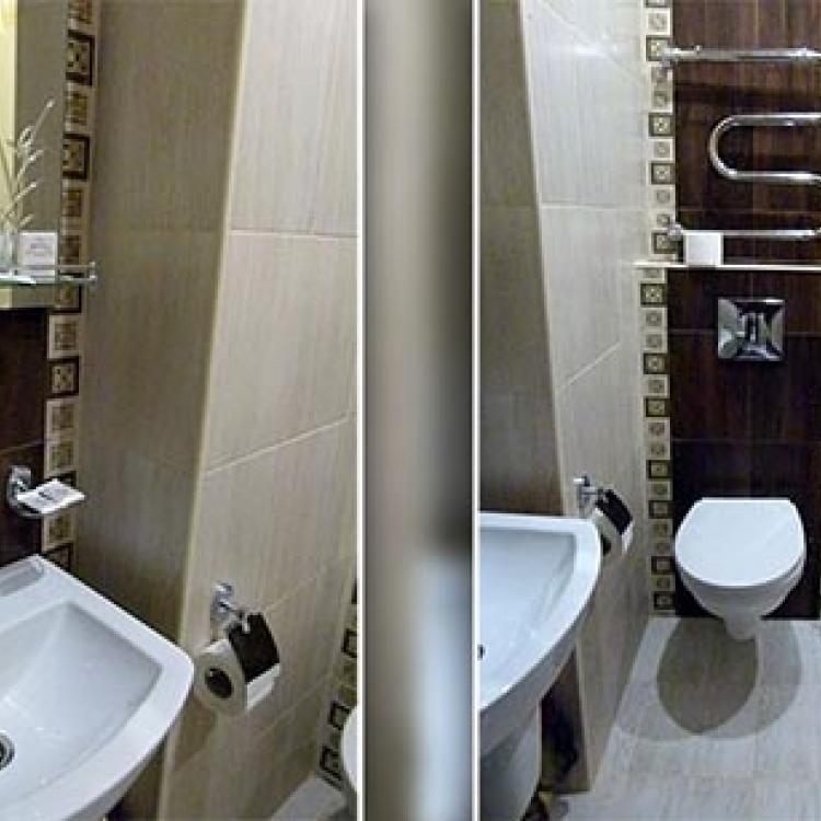 Ванная комната 2 местного 1 комнатного Стандарта в Кисловодском санатории Центросоюз